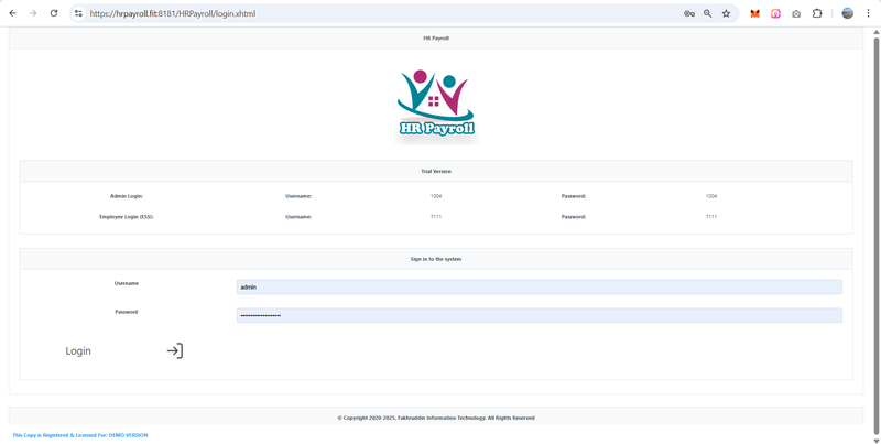 Login Page